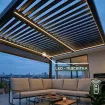 Беседка Villa 3.6x4 м, крыша open/close (электрическая) + LED (холодный свет), антрацит — фото 4