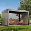 Альтанка Villa 3x3 м, дах open/close (електричний) + LED, антрацит — фото 2