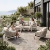 Лаунж-комплект Santorini 3-местный диван + 2 кресла, Antracite