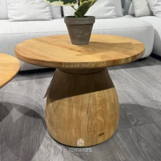 Кофейный столик Farzi lounge table Ø55x41 Natural new teak — фото 4