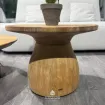 Кофейный столик Farzi lounge table Ø55x41 Natural new teak — фото 2