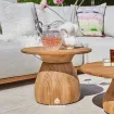 Кофейный столик Farzi lounge table Ø55x41 Natural new teak — фото 5