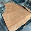 Кожаный фартук для барбекю коричневый BBQ Apron Full Leather Cognac — фото 3