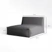 Шезлонг Love Bed TROIS POMMES HOME, Dark grey — фото 8