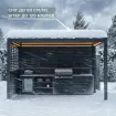 Беседка Luxe 3,6x4 м, электрическая раздвижная крыша + LED, антрацит — фото 6