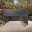 Беседка Luxe 3,6x4 м, электрическая раздвижная крыша + LED, антрацит — фото 17
