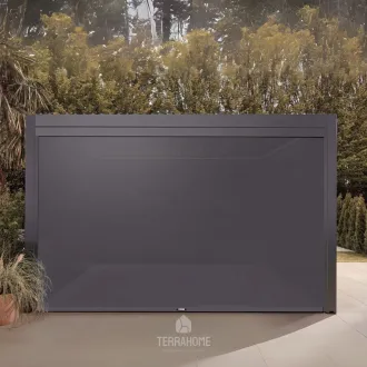 Беседка Luxe 3,6x4 м, электрическая раздвижная крыша + LED, антрацит — фото 18