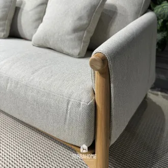 Диван Bellano 3-seater sofa bench, Natural new teak |natural gravel — фото 4