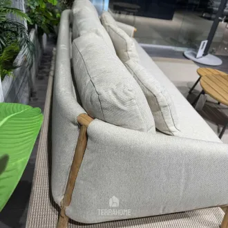Диван Bellano 3-seater sofa bench, Natural new teak |natural gravel — фото 5