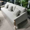 Диван Bellano 3-seater sofa bench, Natural new teak |natural gravel — фото 3