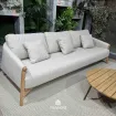 Диван Bellano 3-seater sofa bench, Natural new teak |natural gravel — фото 2