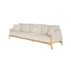 Диван Bellano 3-seater sofa bench, Natural new teak |natural gravel — фото 7