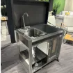 Блок холодильник+мийка Oasi 97 ICE.2 X (inox) Paint Black — фото 4