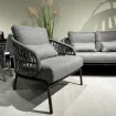 Лаунж комплектTosca диван+ 2 крісла / MRG | Carbon grey | light anthracite mw — фото 2