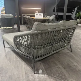 Кровать-шезлонг Tosca Daybed, MRG, Carbon grey, light anthracite mixed weave — фото 2