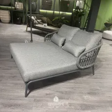 Кровать-шезлонг Tosca Daybed, MRG, Carbon grey, light anthracite mixed weave
