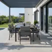 Комплект стіл Kettler 160 антрацит + 6 стільців Felice — фото 3