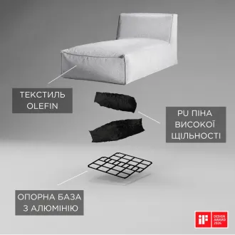 Шезлонг TROIS POMMES HOME, Melange — фото 3