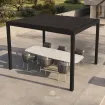 Альтанка Luxe 3,6x3 м, дах open/close (електричний) + LED, антрацит