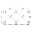 Набір для розширення альтанки Luxe 3,6x3 м, дах open/close (електричний) + LED, антрацит — фото 4