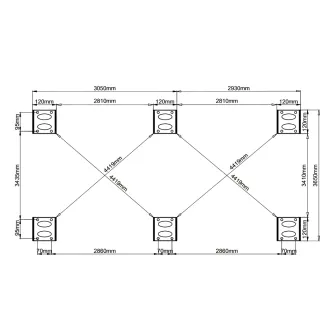 Набір для розширення альтанки Luxe 3,6x3 м, дах open/close (електричний) + LED, антрацит — фото 4