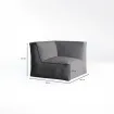 Кутовий модуль TROIS POMMES HOME, Dark grey — фото 8