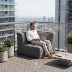 Кутовий модуль TROIS POMMES HOME, Dark grey