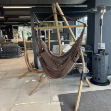 Кресло-гамак со стойкой La Siesta Habana цвет chocolate 