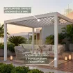 Альтанка Luxe 3,6x3 м, дах open/close (механічний), camel sand — фото 3