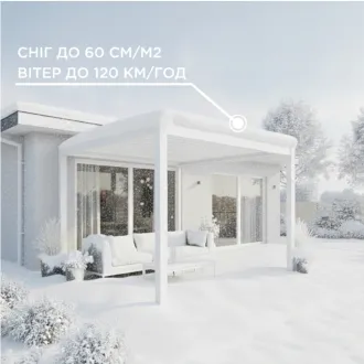 Альтанка Luxe 3,6x3 м, дах open/close (механічний), camel sand — фото 7