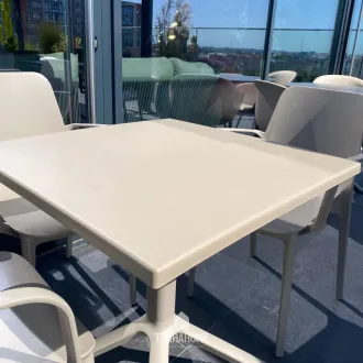 Комплект стол Eco fixed + 4 стула Ginevra, dove grey — фото 3