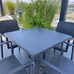 Комплект стіл Eco fixed + 4 стільці Kate, anthracite — фото 3