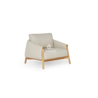 Крісло Bellano lounge chair Natural new teak, natural gravel — фото 3