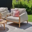 Крісло Bellano lounge chair Natural new teak, natural gravel — фото 2