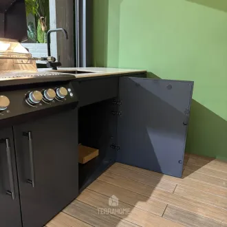 Вулична кухня Brabura з газовим грилем та холодильником — фото 12
