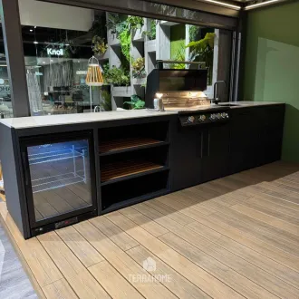 Вулична кухня Brabura з газовим грилем та холодильником — фото 3