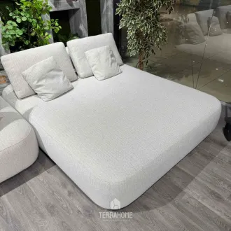 Ліжко-шезлонг Blocchi daybed White grey boucle — фото 5