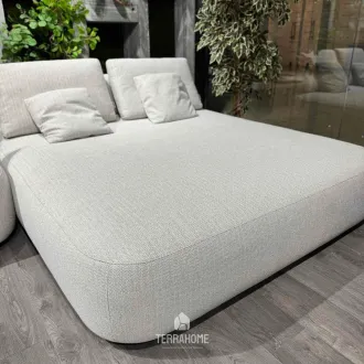 Ліжко-шезлонг Blocchi daybed White grey boucle — фото 4