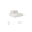 Ліжко-шезлонг Blocchi daybed White grey boucle — фото 7
