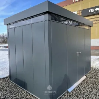 Садовий будинок для інвентарю Juno 310x214см антрацит — фото 5