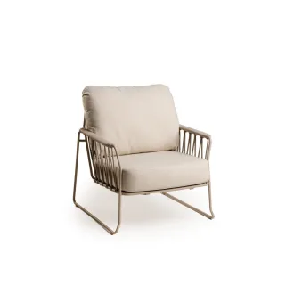Кресло Rivera Lounge, Champagne, Navajo White — фото 3