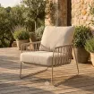 Кресло Rivera Lounge, Champagne, Navajo White