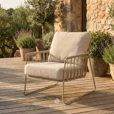 Кресло Rivera Lounge, Champagne, Navajo White