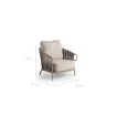 Крісло Nuri Lounge, Champagne, Navajo White — фото 7