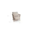 Кресло Fresca Lounge, Champagne, Navajo White — фото 13
