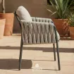 Стілець Fiavè dining, Matt royal grey, Misty rope, Beachy bouclé — фото 2