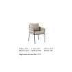 Стілець Fiavè dining, Matt royal grey, Misty rope, Beachy bouclé — фото 8