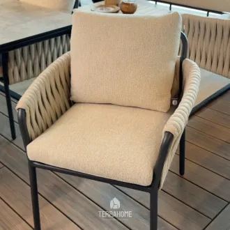 Стілець Fiavè dining, Matt royal grey, Misty rope, Beachy bouclé — фото 4