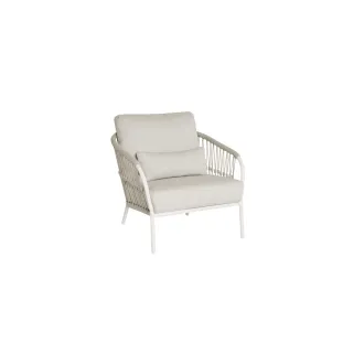 Крісло Nappa lounge, Camel sand, Natural gravel, knotweave — фото 6