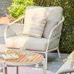 Крісло Nappa lounge, Camel sand, Natural gravel, knotweave — фото 3